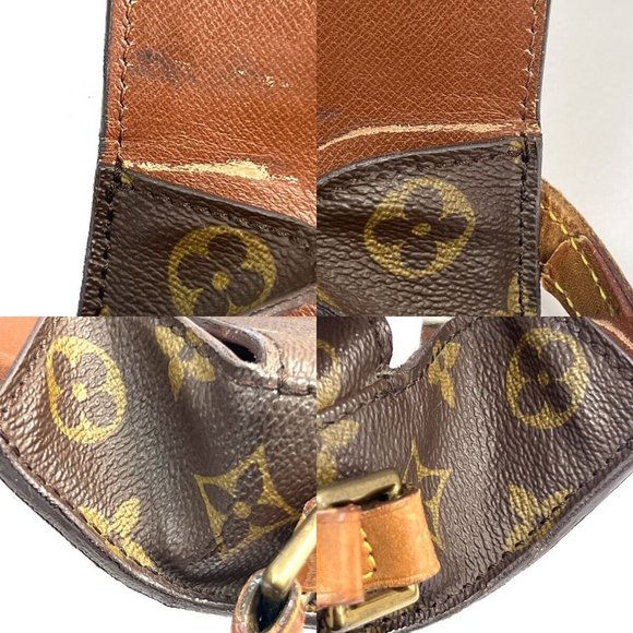 LOUIS VUITTON Saint Cloud MM Shoulder Bag Monogram Leather Brown M51243 33SH496 - Picture 3 of 16